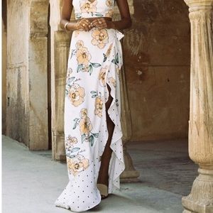 Sabo Skirt floral wrap skirt